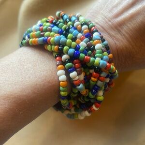 beaded stretch bracelet and NWOT